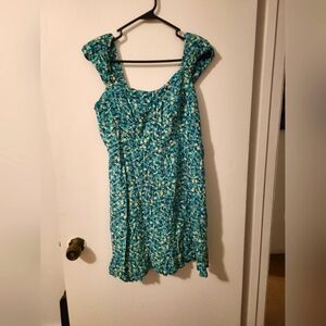 Old Navy Med floral cap sleeve dress